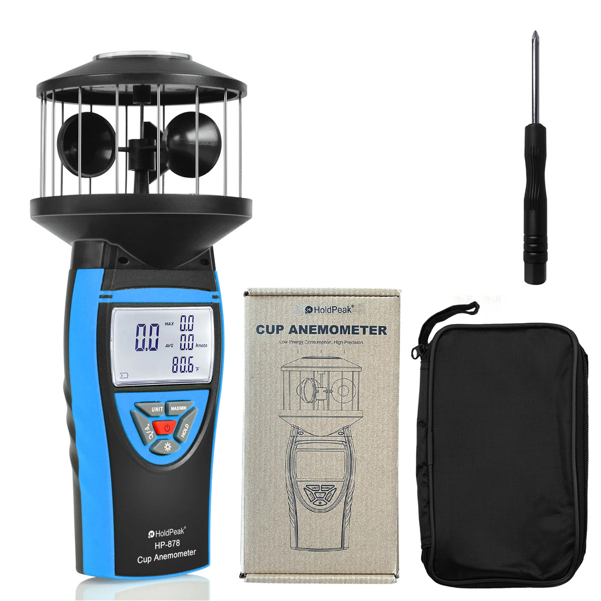 HP-878 Cup Anemometer with Backlit Display
