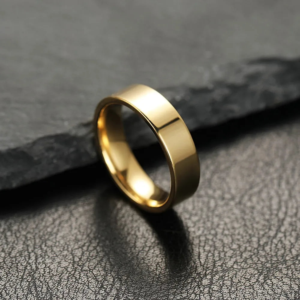Stainless Steel Black Matte Ring for Men and Women