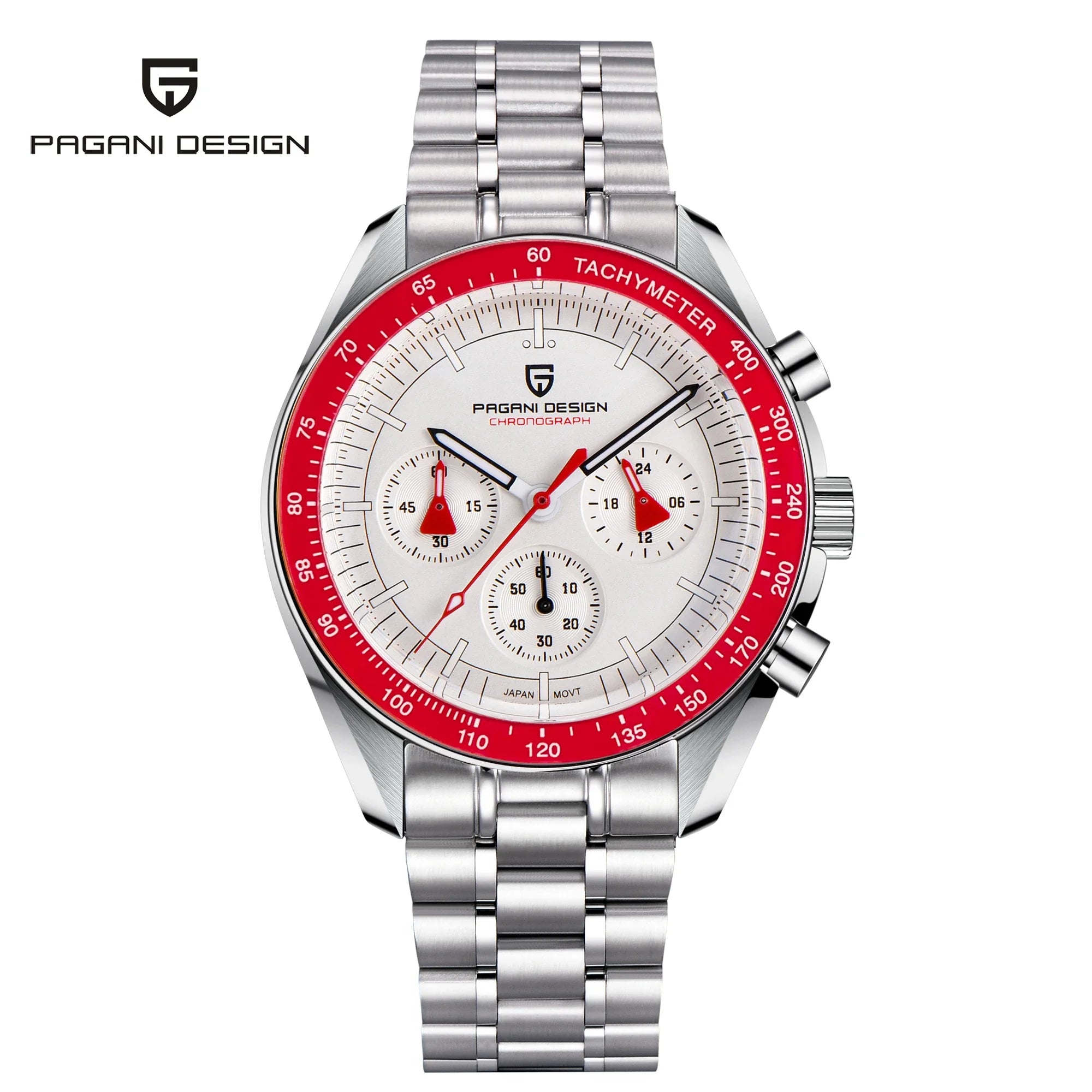 Orologio Cronografo Pagani Design PD-1701 con Zaffiro, Impermeabile 100M