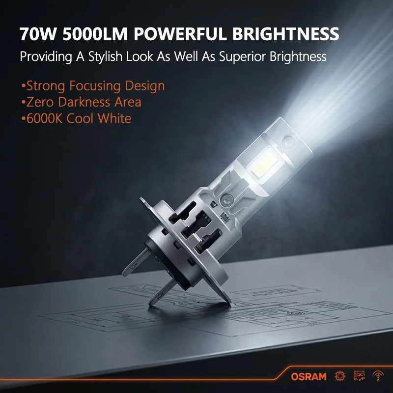 LED essentiel OSRAM H4 H7 H11 Phare voiture Plug & Play facile H8 H9 H10 H16 H18 H19 HB3 HB4 HIR1 HIR2 Lampes LED blanches Auto Puissance