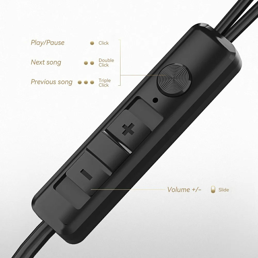 USB Gaming Earphones with Microphone and 2.5 m Cable