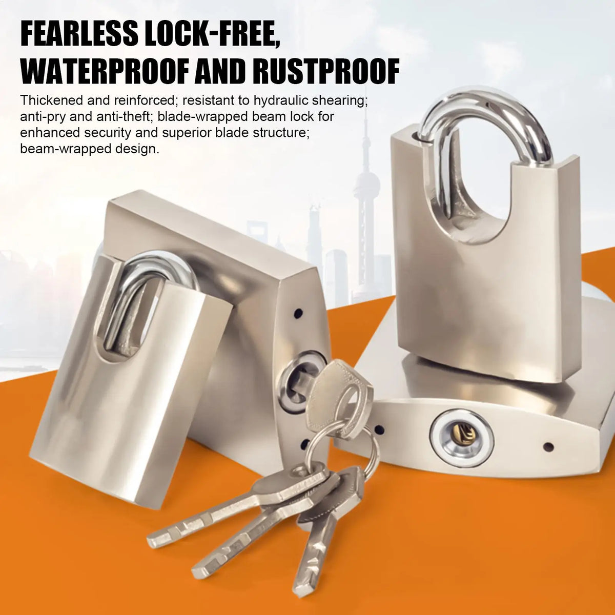 Keyed Outdoor Padlock with Size Options