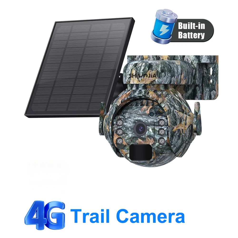 Solar Battery PTZ Camera - Wi-Fi or 4G Options