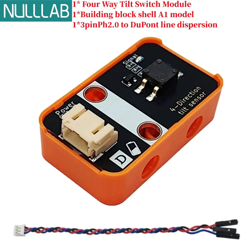 Four-Direction Tilt Sensor Module, 3-5 V