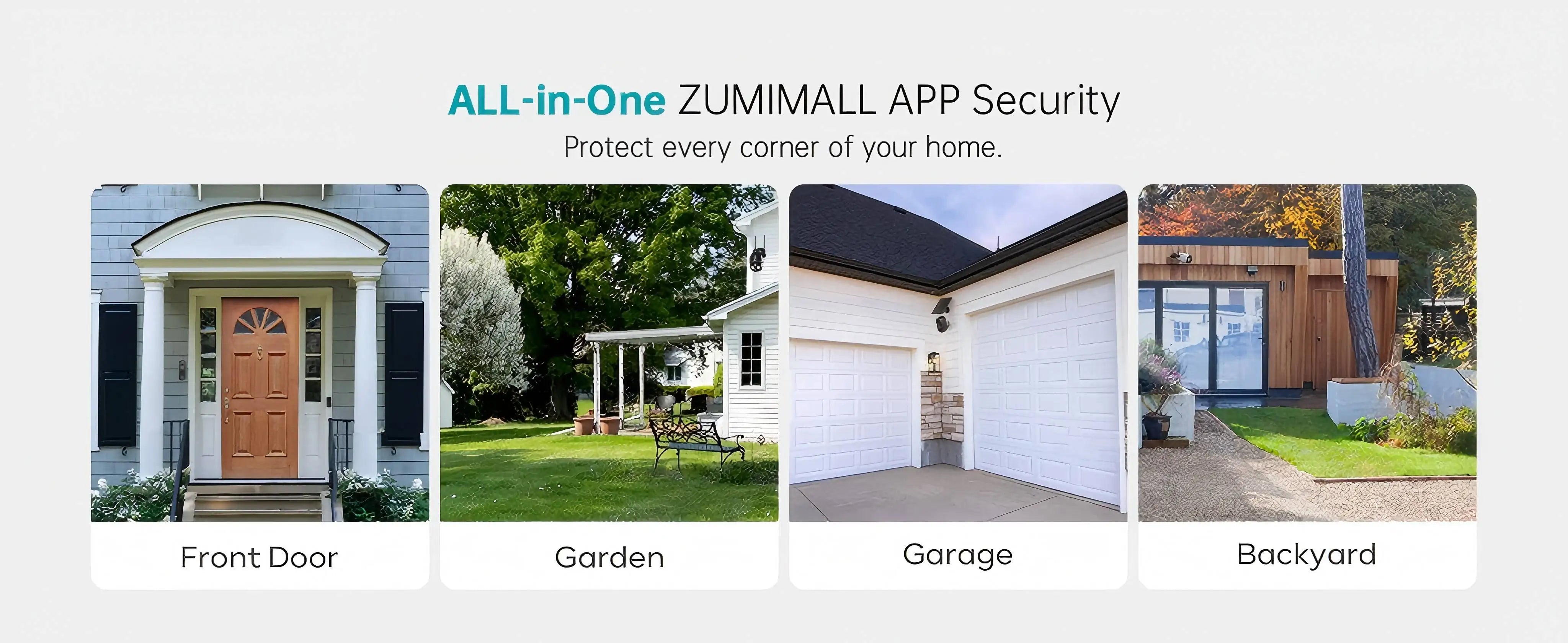 ZUMIMALL bežična sigurnosna kamera s baterijom 3MP noćni vid