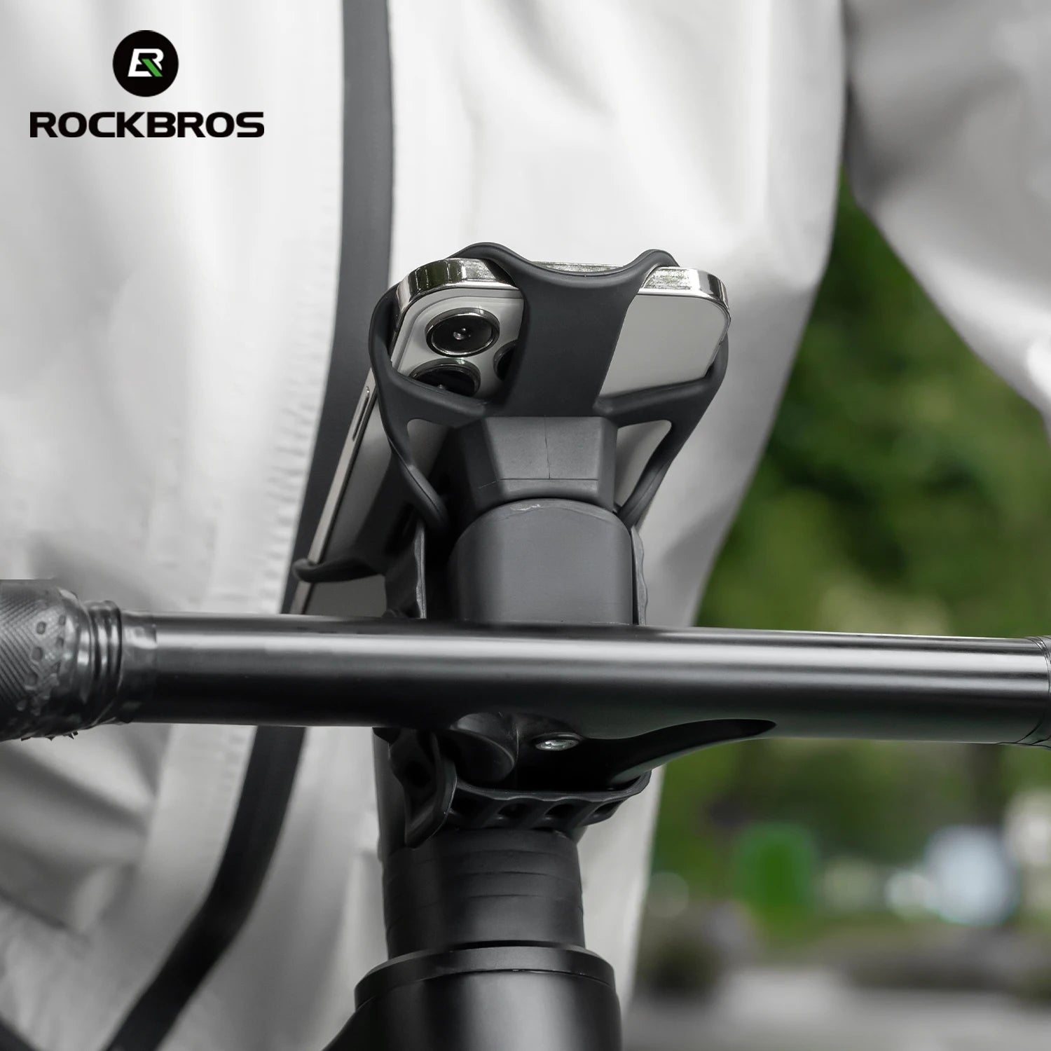 Bicycle Phone Mount Silicone Quick Release Handlebar Holder