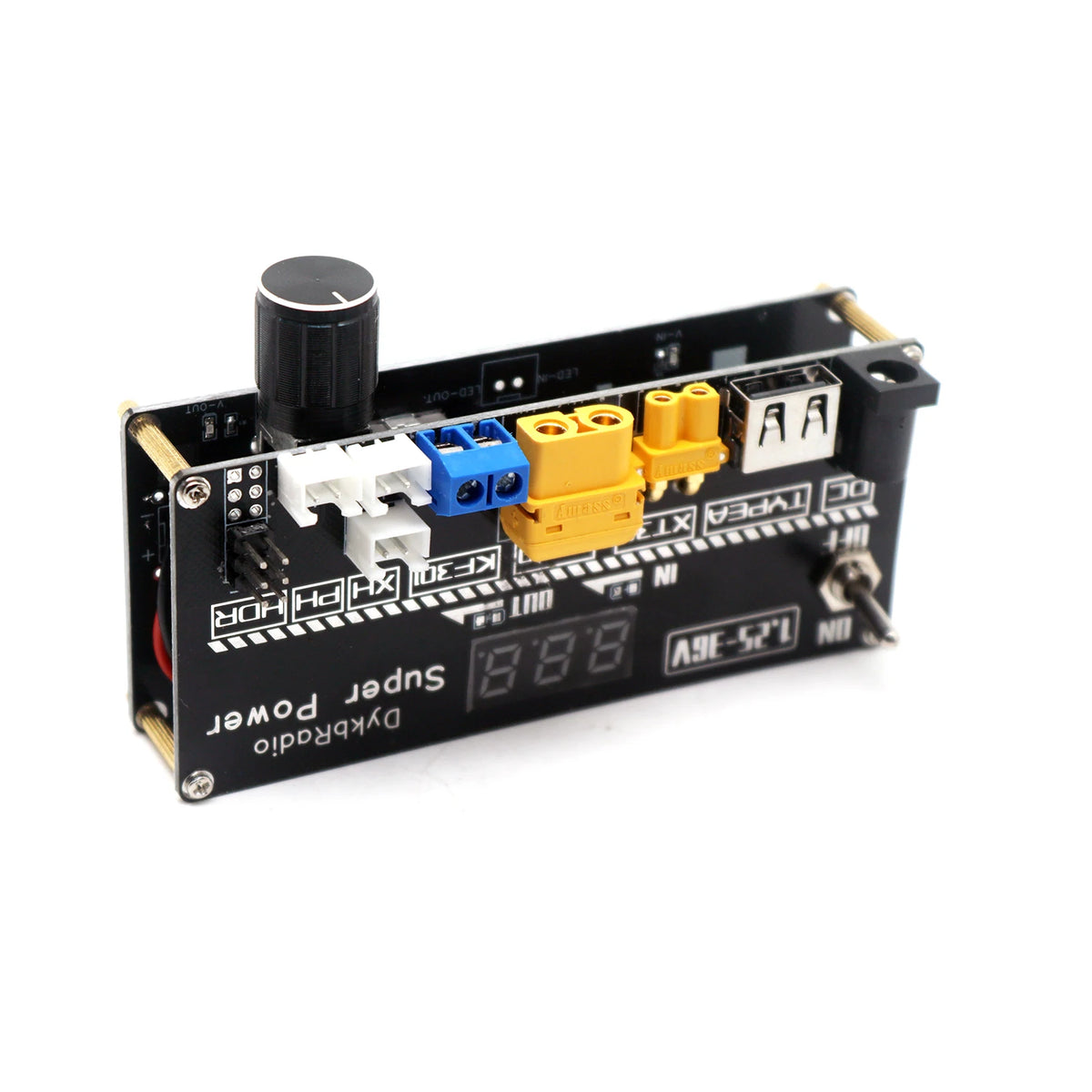 Verstelbare DC Buck-Boost-ac power module met USB-C-ingang