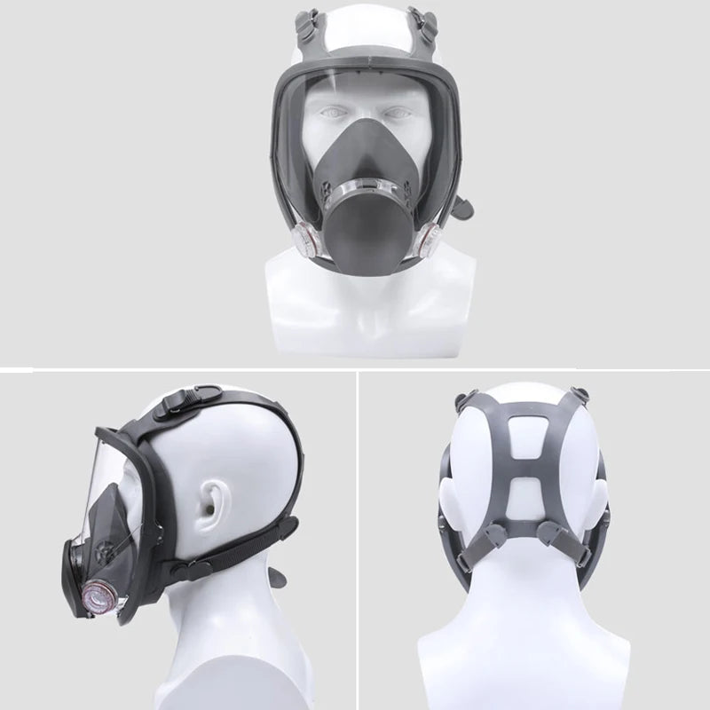 Maschera antigas a pieno facciale 6800 con protezione antiappannamento e sicurezza