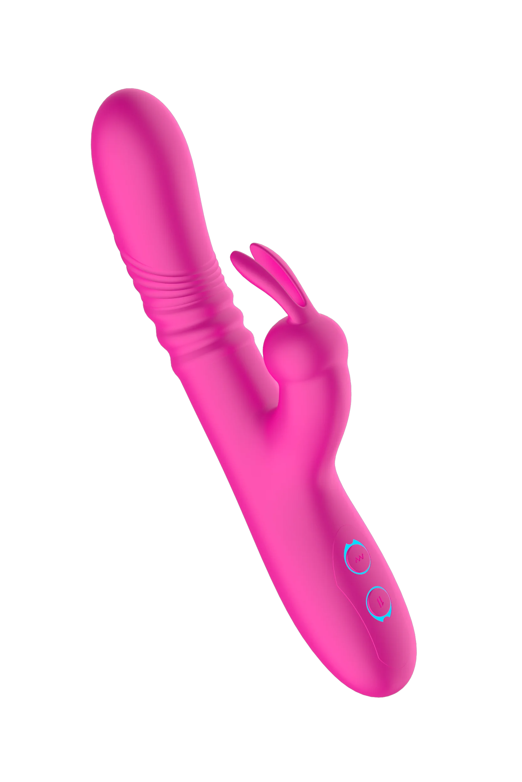Dual Head Silicone Vibrator 9.5" Rose Red Multi-Mode Stimulator