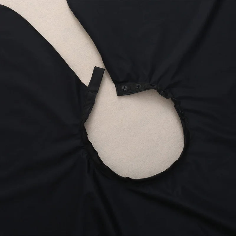 Custom Logo Waterproof Salon Hairdresser Haircut Cover Colored Hair Dust Proof Apron Styling Cloth Barber Shop Apron Cape 