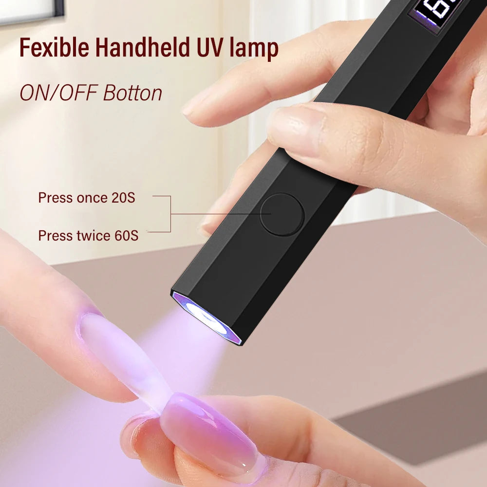 YIKOOLIN Portable Nail Dryer Machine USB Mini Nail Dryer Lamp UV LED Nail Light for Curing All Nail Gel Nail Lamp Home Salon Too 