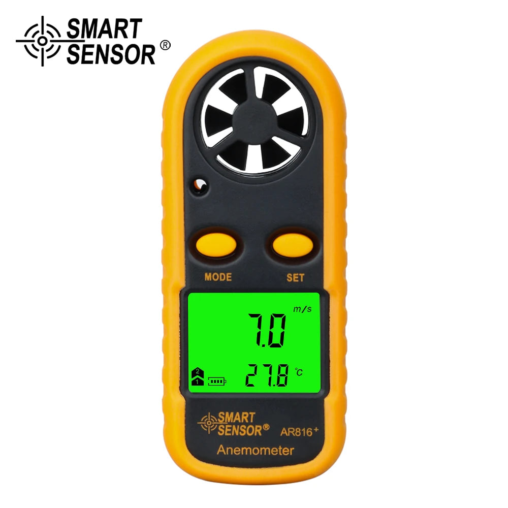 AR816+ Wind Speed and Temperature Meter
