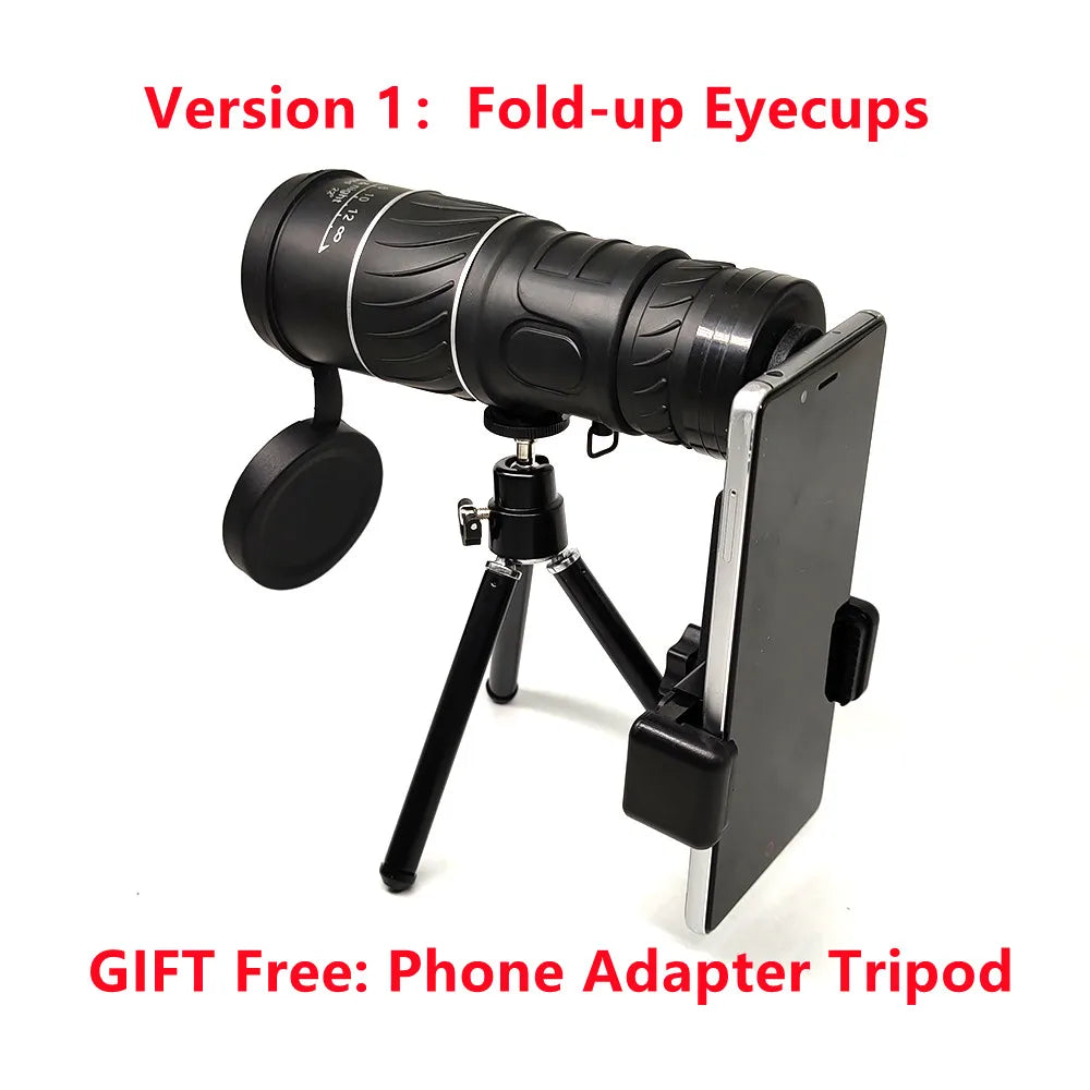 YM04 Monocular with Phone Adapter and Tripod