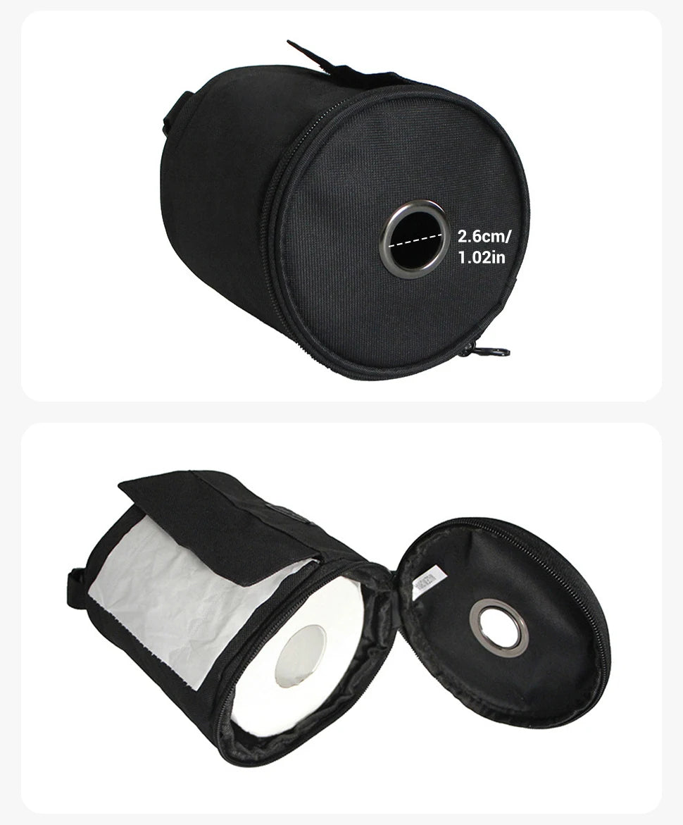 Outdoor Tissue Case with Hook for Travel Roll Paper Storage