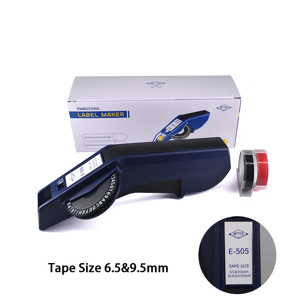 Manual Embossing Label Maker - Tape Bundle Options