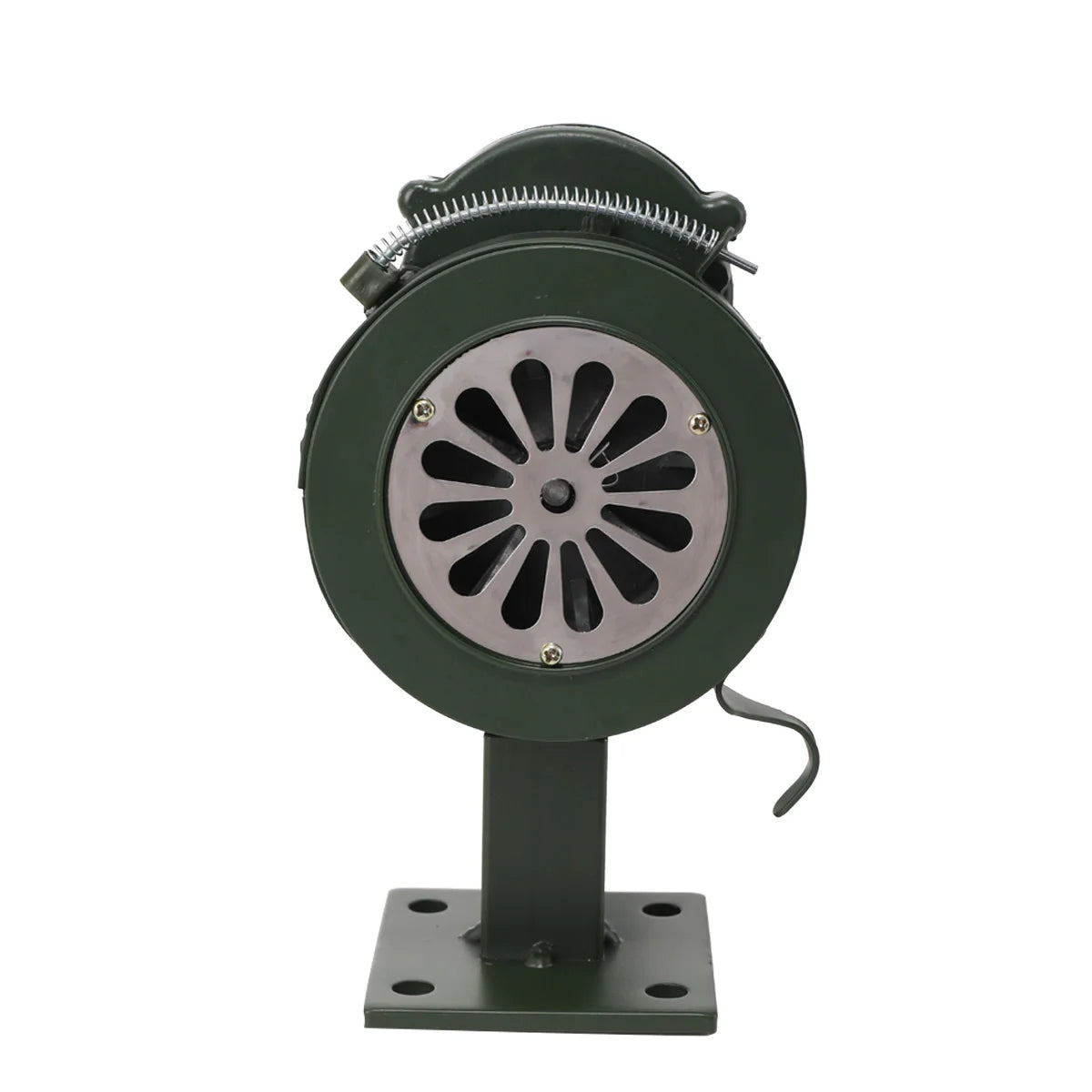 LK-100A Handhållen Siren Aluminiumlegering Manuell vevbar Siren Luftanfall Siren 110dB Högt Alarm för Nödsituation Skola Shopping Brand- och Luftsäkerhetslarm System