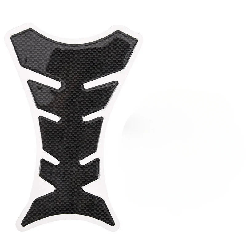 Gas Cap Cover Sticker and protector 3D Carbon Fiber Gel Gas Fuel Tank Pad Protector Sticker Motorcycle Universal 