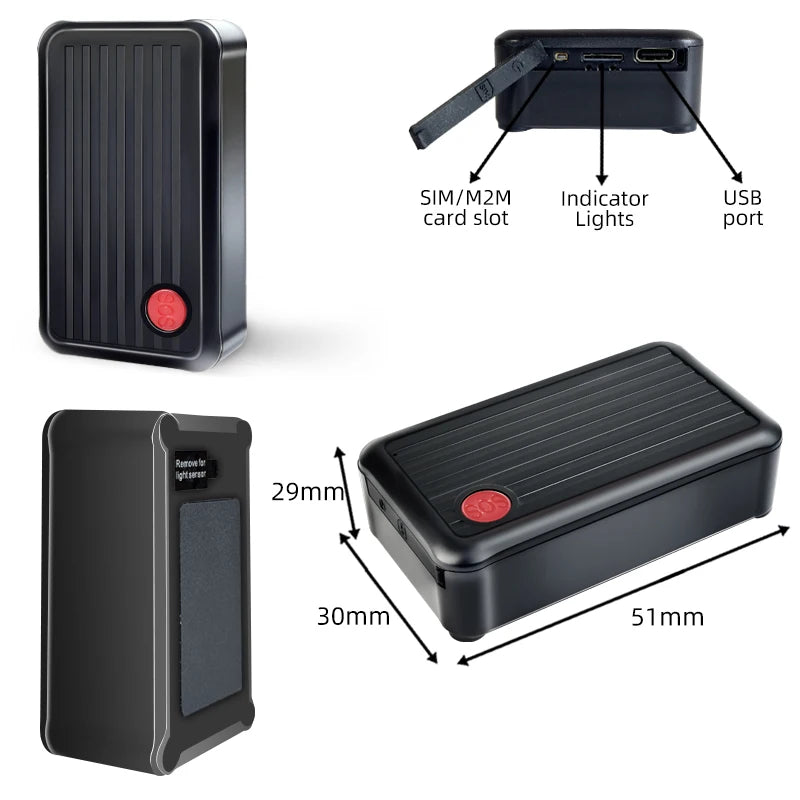 4G GPS Tracker with Real Time Tracking EC11B Trakerking GSM Anti-Lost Locator Remote Vehicle Positioning