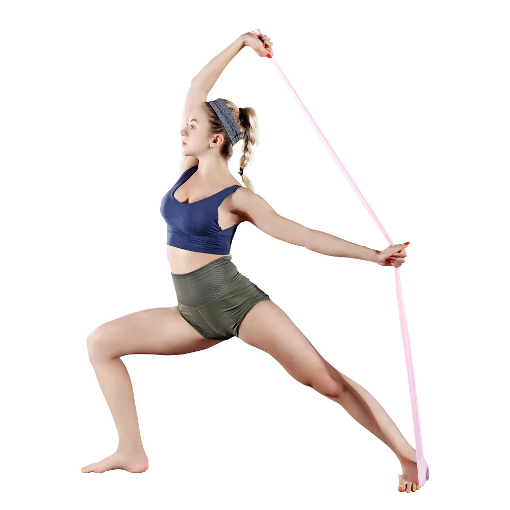 Long Training Stretch Bands Yoga Pilates Resistance Band for Physical Lower Body home Strength Elastic Exercise Bands 