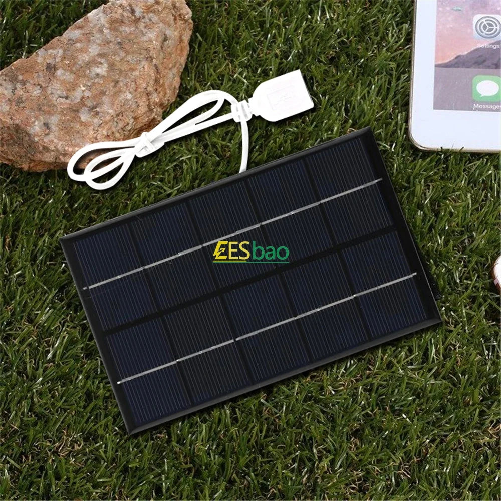 Portable USB Solar Panel - Power Options