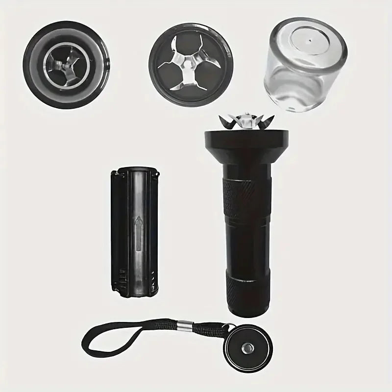 Portable Electric Spice and Herb Grinder, Metal Body