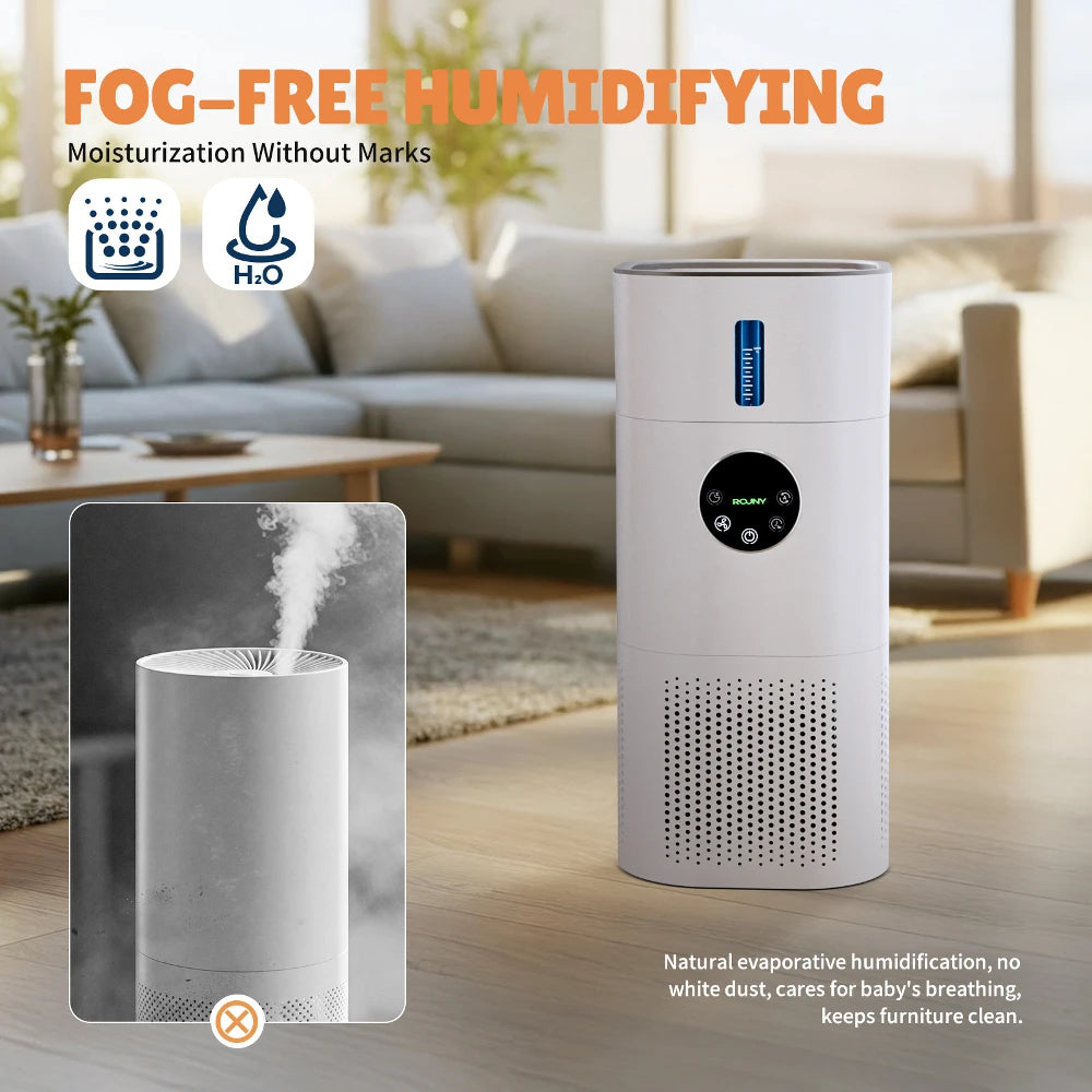 ROUNY 2'si 1 Arada Hava Temizleyici ve Nemlendirici