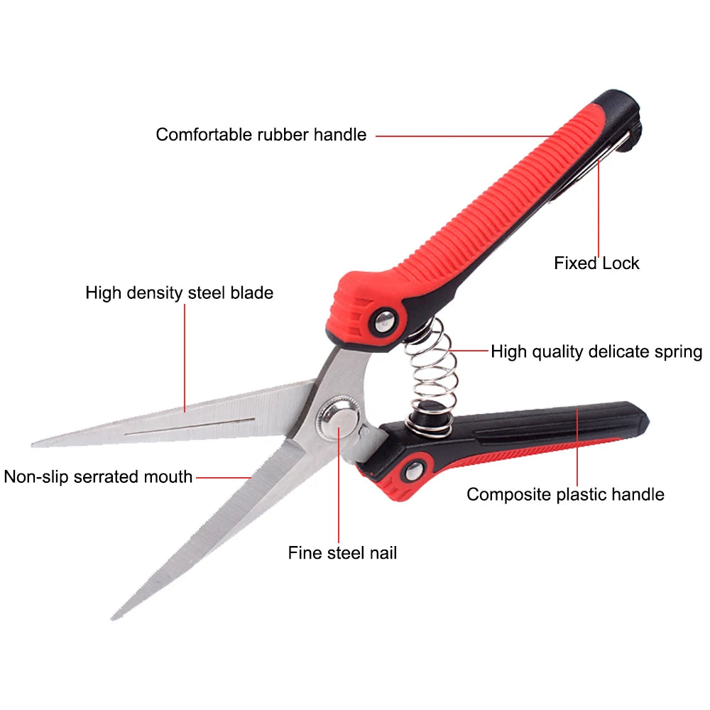 Pointed Bypass Garden Pruning Shears