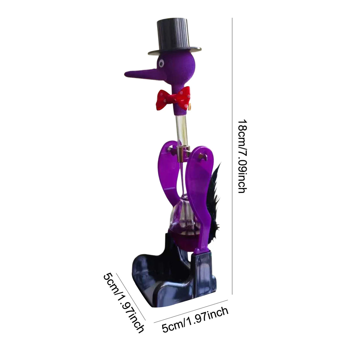 Στολίδι γραφείου Bobbing Glass Drinking Bird