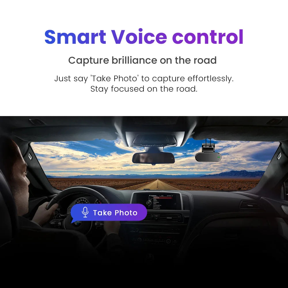 Dual 4K HDR Dash Cam Front Rear with WiFi 6 GPS and 24H Parking Mode