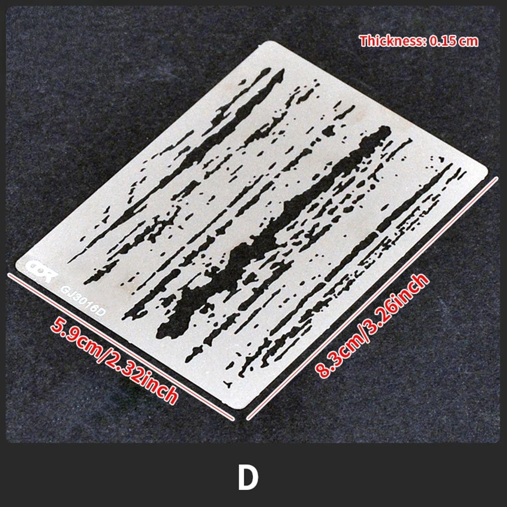 Reusable Airbrush Weathering Stencil for Models