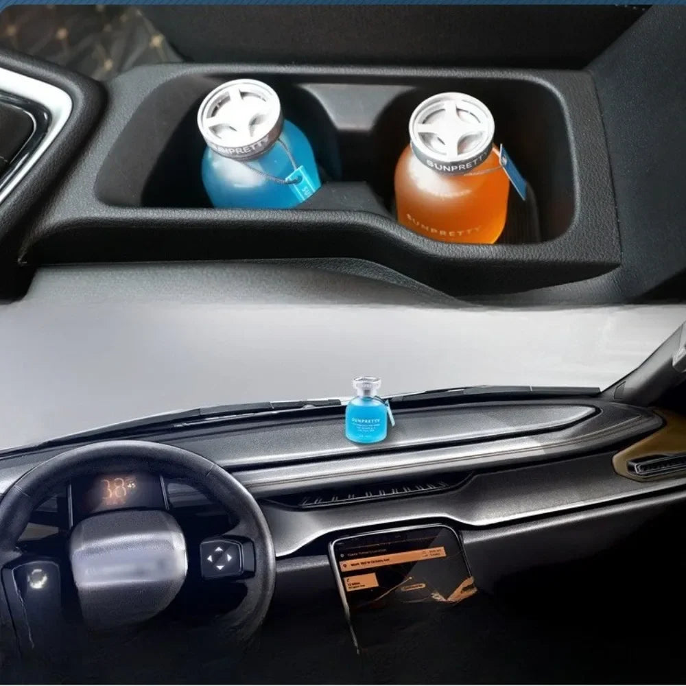 Auton tuoksu, Safe Liquid -tyyppinen koriste, auton ilmanraikastin, hajuvedetölkki, eteerinen öljy diffuuseri, ajoneuvon tuoksu