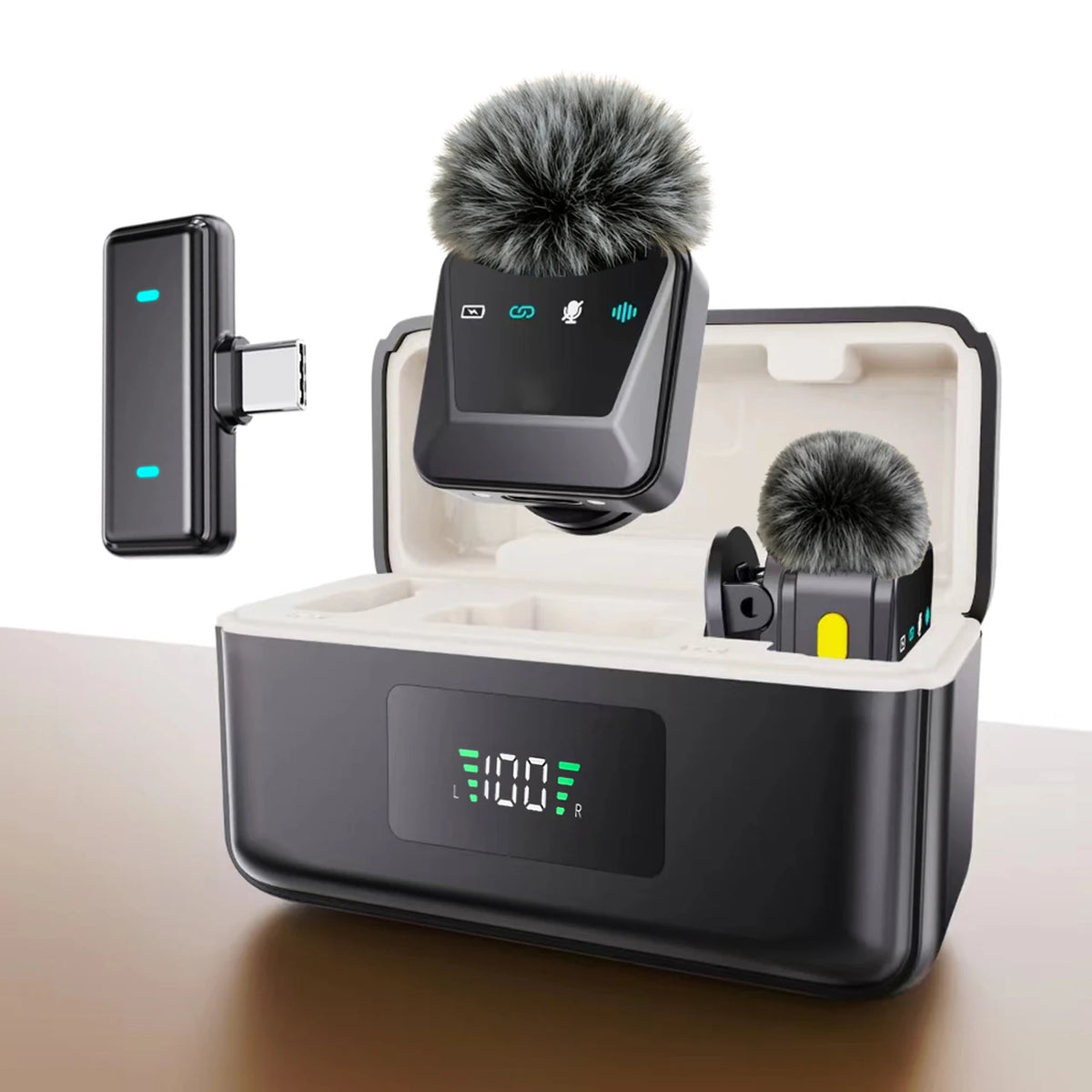 H9 USB-C Wireless Lavalier Microphone with Case