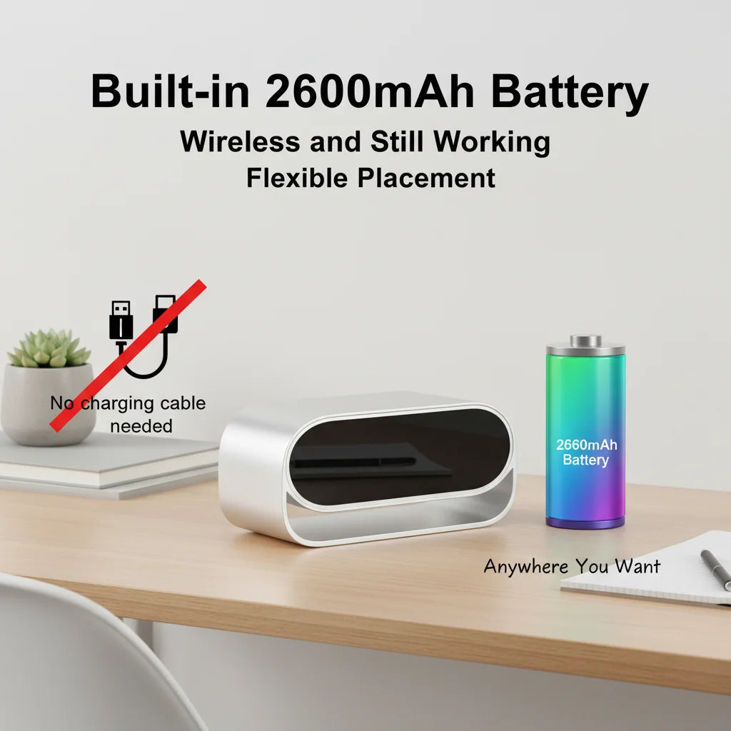 4K Ultra HD WiFi Clock Monitoring Camera, Multifunctional Indoor Surveillance Device with Infrared Night Vision, Smart Motion Detection, Remote Live View and Loop Video Recording, Security Cam for Home Office Hotel Indoor Pro