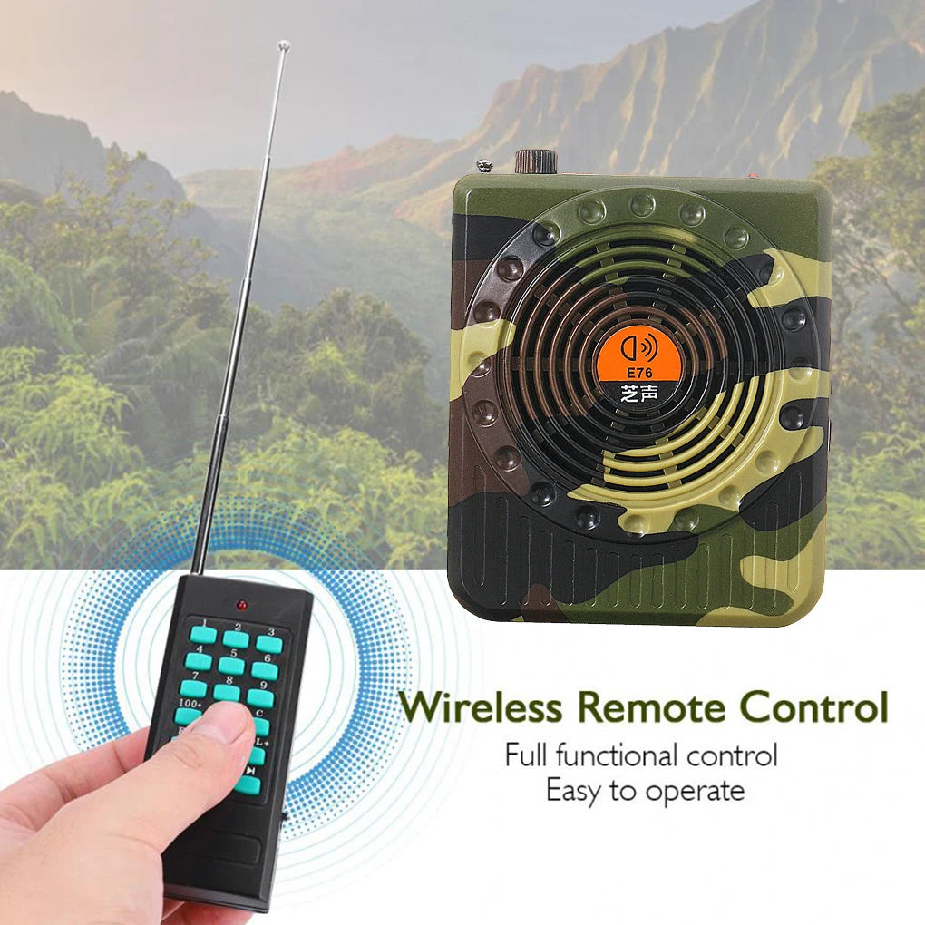 E76  Professional Small Size Sound Amplifiers Decoy Calling Speaker Hunt Tool Remote Remote Control Amplifier Sound Amplifiers