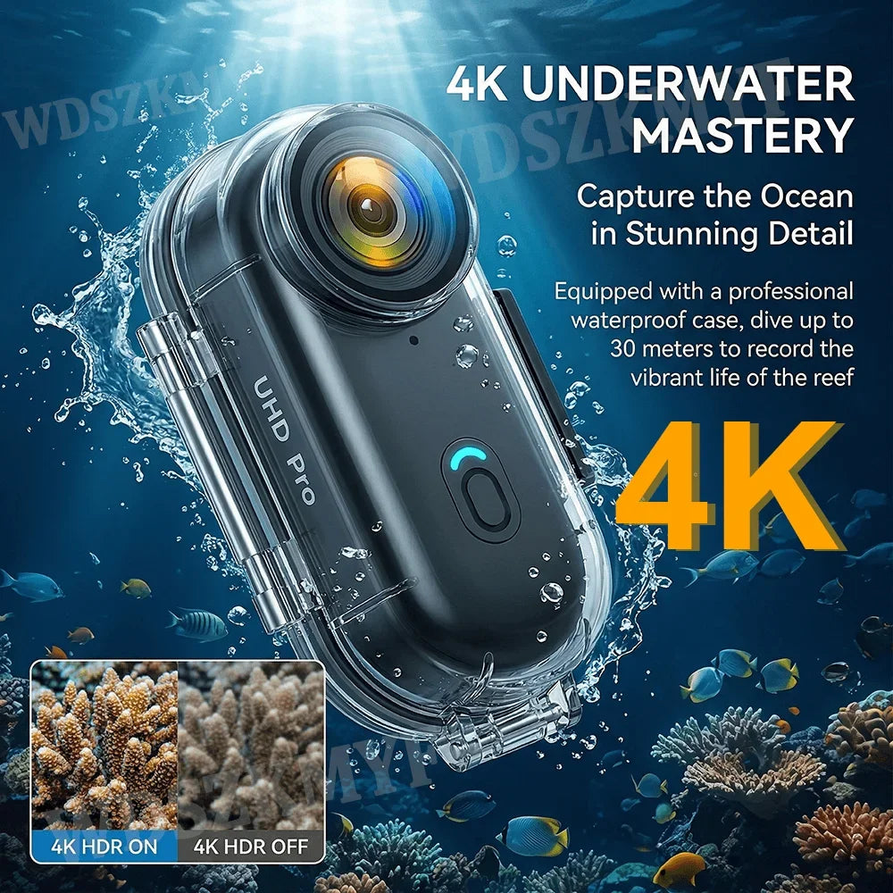 4K Mini Action Camera with WiFi and Waterproof Design