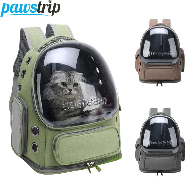 Transparent Pet Cat Carrier Bag Outdoor Travel Backpack for Cats Small Dogs Breathable Cat Carrying Bag Pet Supplies 