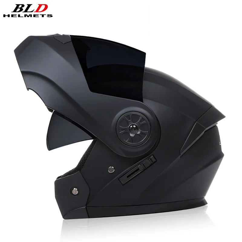 Binoclu/Bizant dual pentru bărbați/femei, cască de Moto, motocros, modular, Flip Up, personalizată, Cască integrală