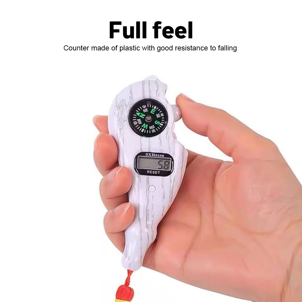 Contatore tattile digitale per dito con bussola