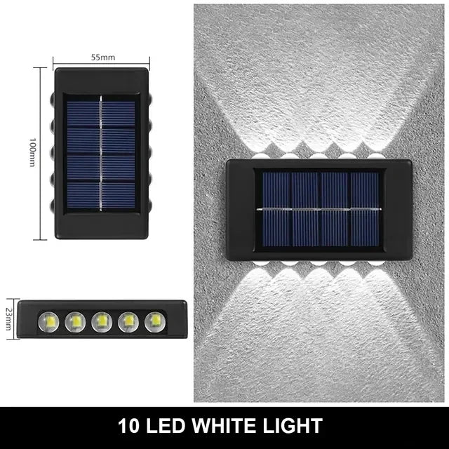 Solar Up-and-Down Wall Light - LED Options