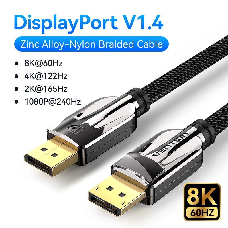 DisplayPort Cable - DP 1.2 and 1.4 Options