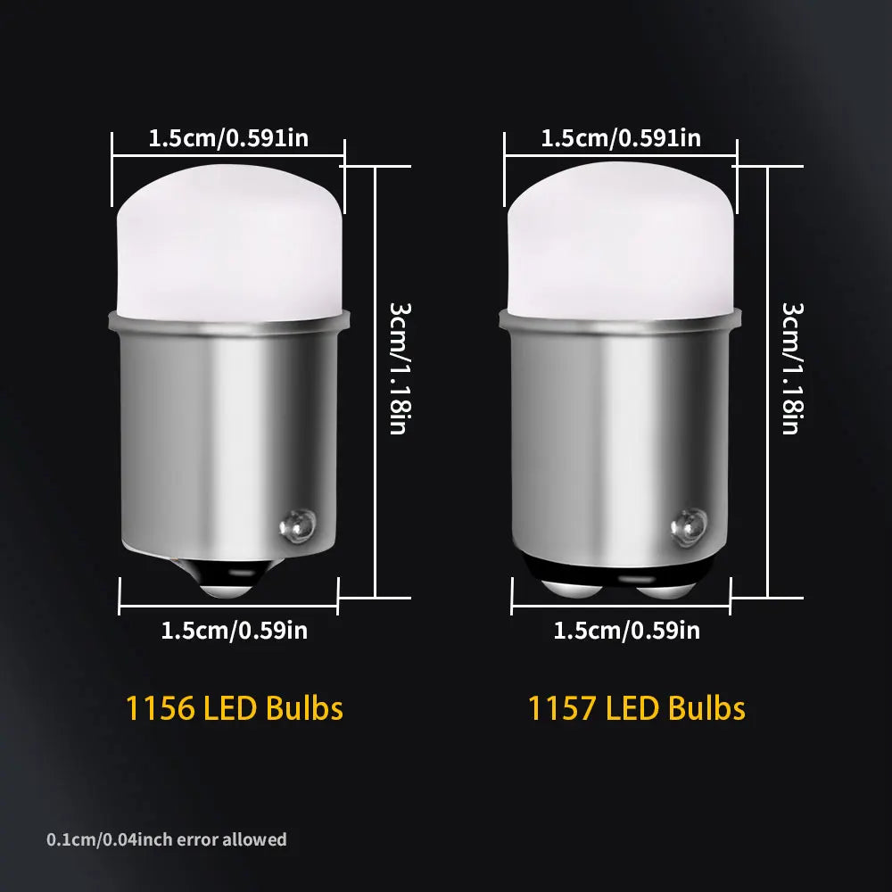Lâmpada LED P21/5W BAY15D 1157 P21W BA15S 1156 12V 3014 9SMD 6500K Branco Âmbar para Travão, Estacionamento, Ré e Sinal de Volta do Carro