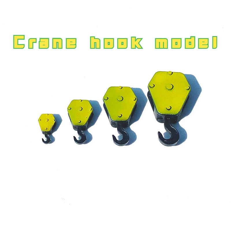Unpainted Resin Crane Hook Model, Four Size Options
