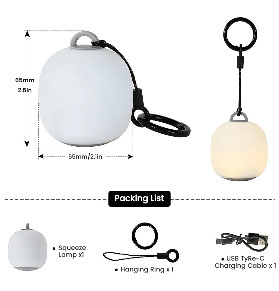 Rechargeable LED Camping Lantern for Hiking and Outdoor Use