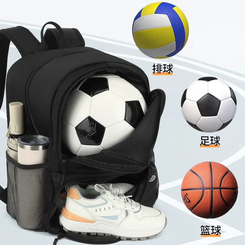 Sports Kit Backpack, 36-55 L, Shoe Pocket and Air Cushion Belt
