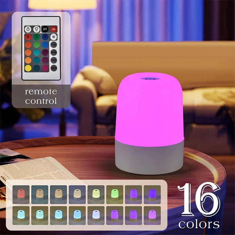 Rechargeable 16-Colour Touch Night Light