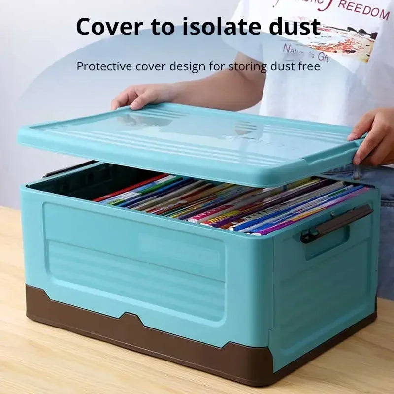 Foldable Plastic Storage Box, Single or Three-Pack