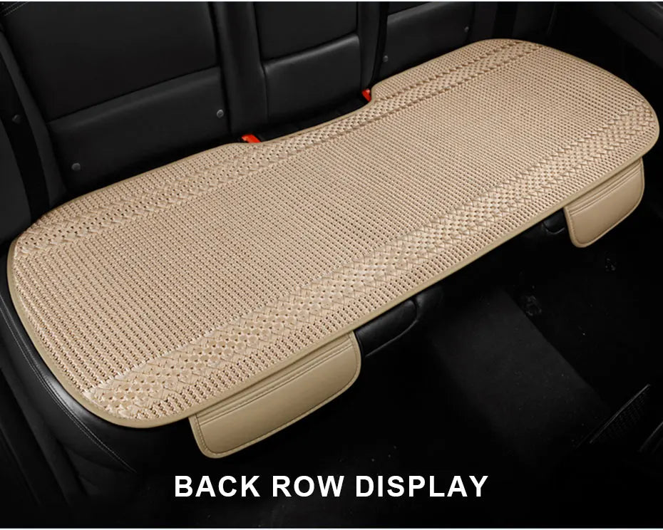 SEAMETAL Breathable Car Seat Cover Ice Silk Cooling Seat Cushion Anti Scratch Auto Chair Protector Universal for 5-Seat Car