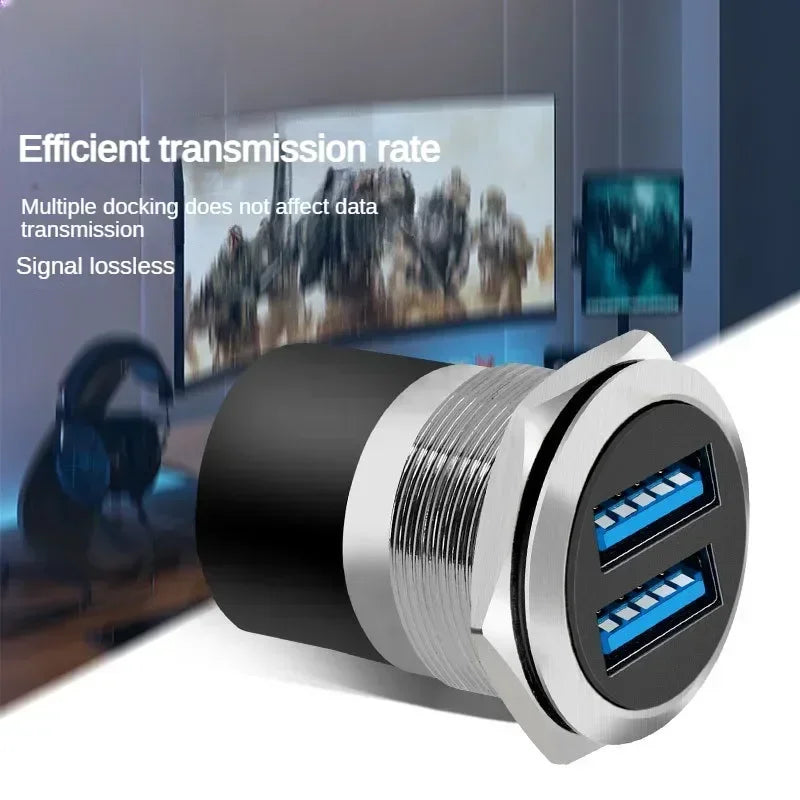 Thread 2.0/3.0 -moduulin USB-dataliitäntä, kaksoisliitäntä 86-paneelikaapin C-U-liittimeen, SB-liitin