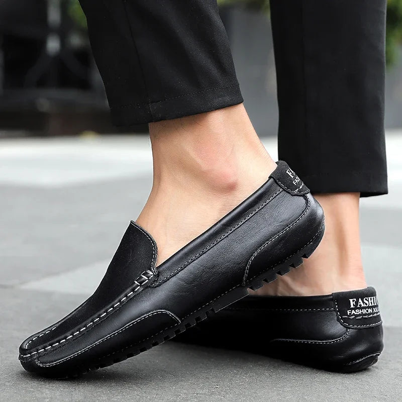 Genuine Leather Breathable Slip-On Loafers for Men