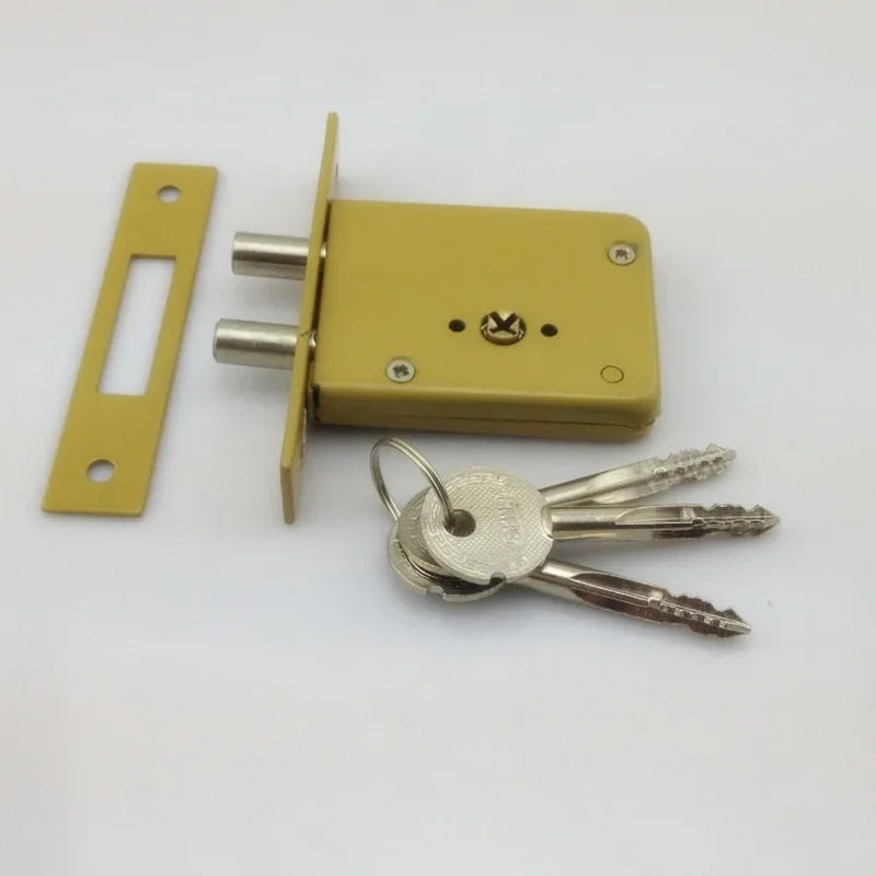 قفل صندوق فولاذي للأبواب المخفية، 72 x 57 x 15 mm